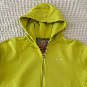 Nike Bright Green Zip-Up Hoodie